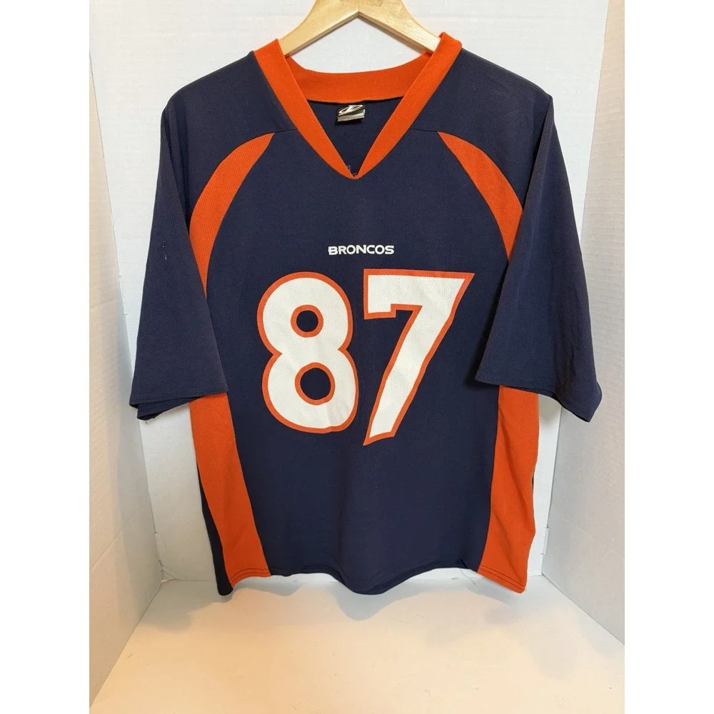 VTG McCaffrey 87 Denver Broncos Logo Athletic Authentic Jersey Sz Large NFL  255